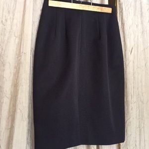 Navy pencil skirt